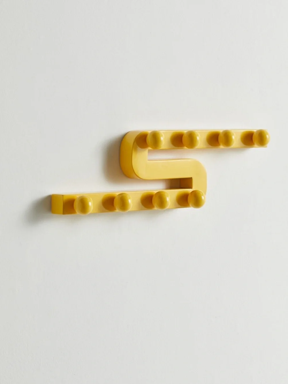 NWT Urban Outfitters Lizzy Wall Multi Storage Hook Yellow Iron